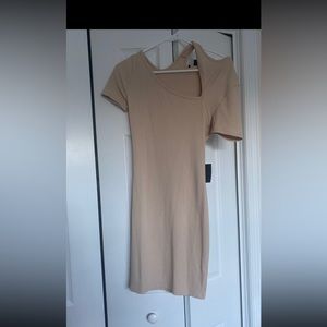 Lulus tan Bodycon dress size medium